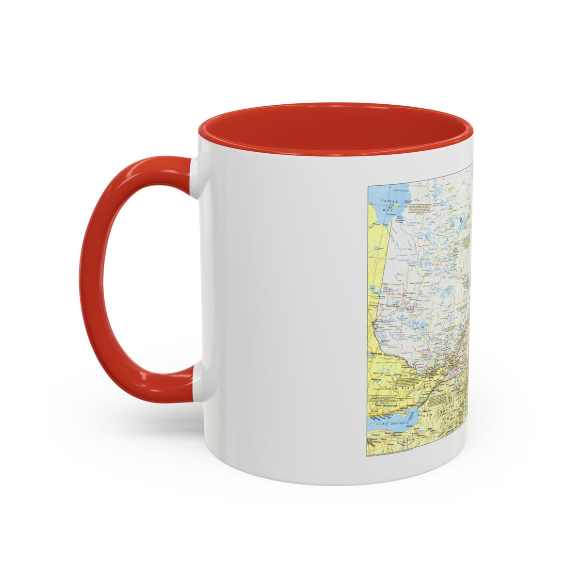 Canada - Quebec 1 (1991) (Map) Accent Coffee Mug