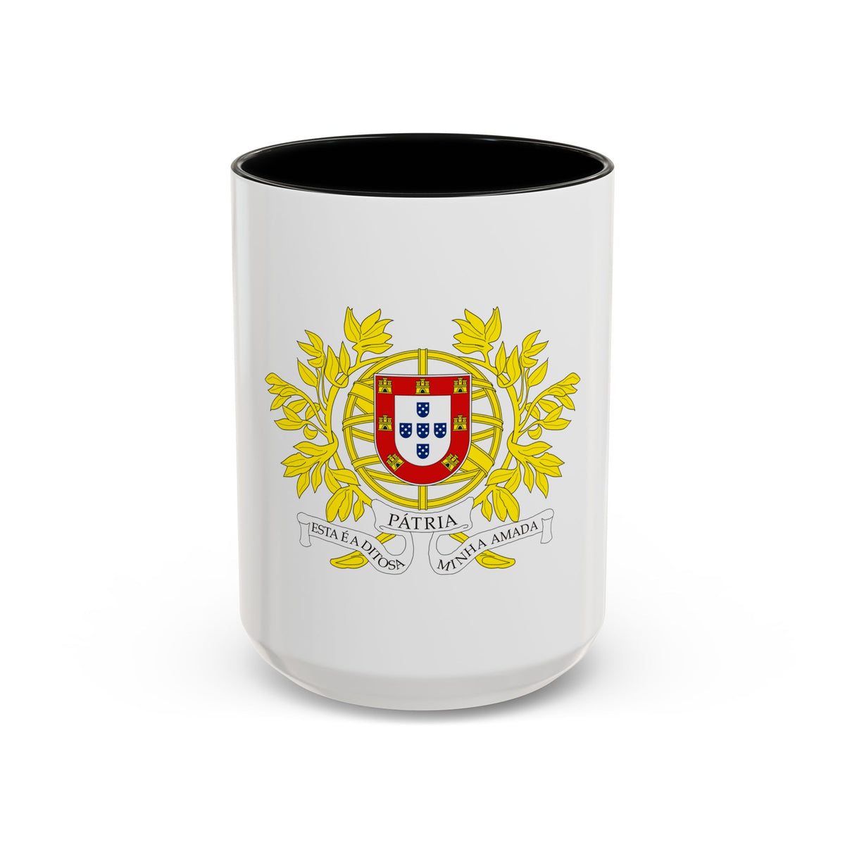Military coat of arms of Portugal - Accent Coffee Mug