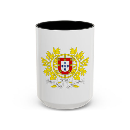 Military coat of arms of Portugal - Accent Coffee Mug