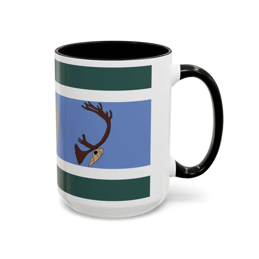 Innu Nation Flag - Accent Coffee Mug-Go Mug Yourself