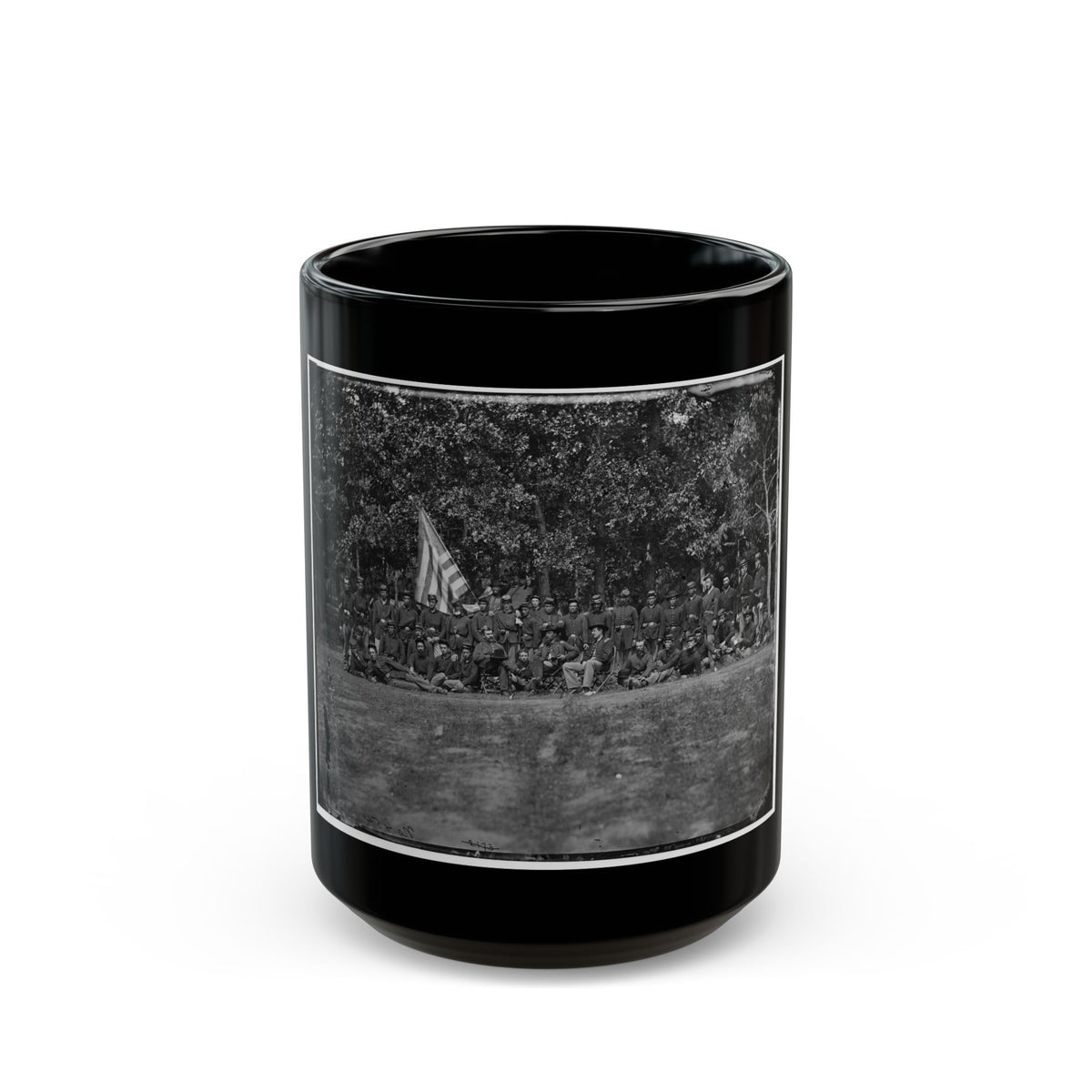 Bealeton, Virginia. Company F, 93d New York Infantry (U.S. Civil War) Black Coffee Mug