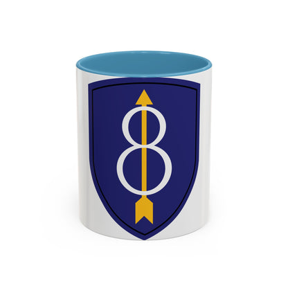 8th Infantry Division patch (U.S. Army) Accent Coffee Mug