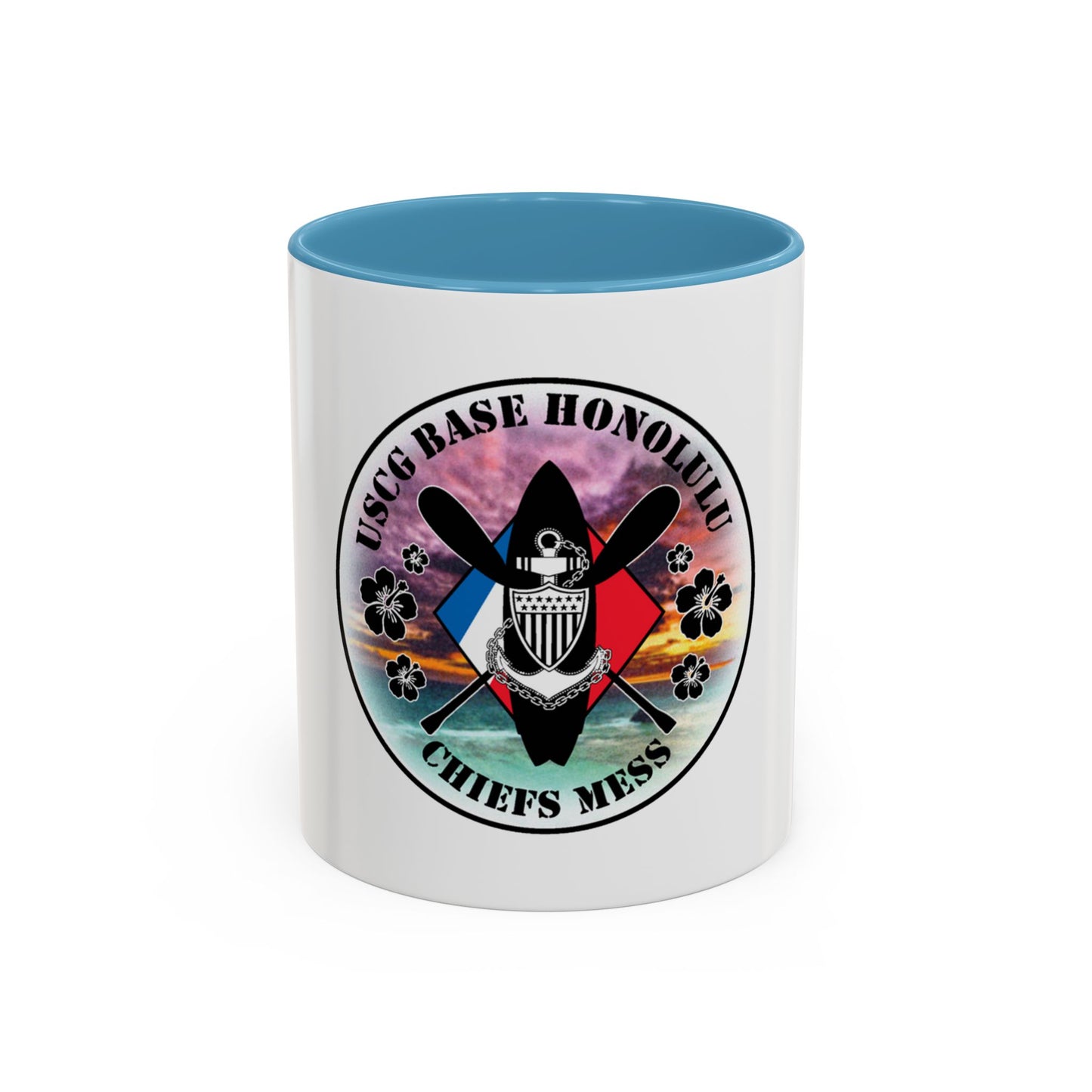 USCG Base Honolulu Chiefs Mess (U.S. Coast Guard) Accent Coffee Mug