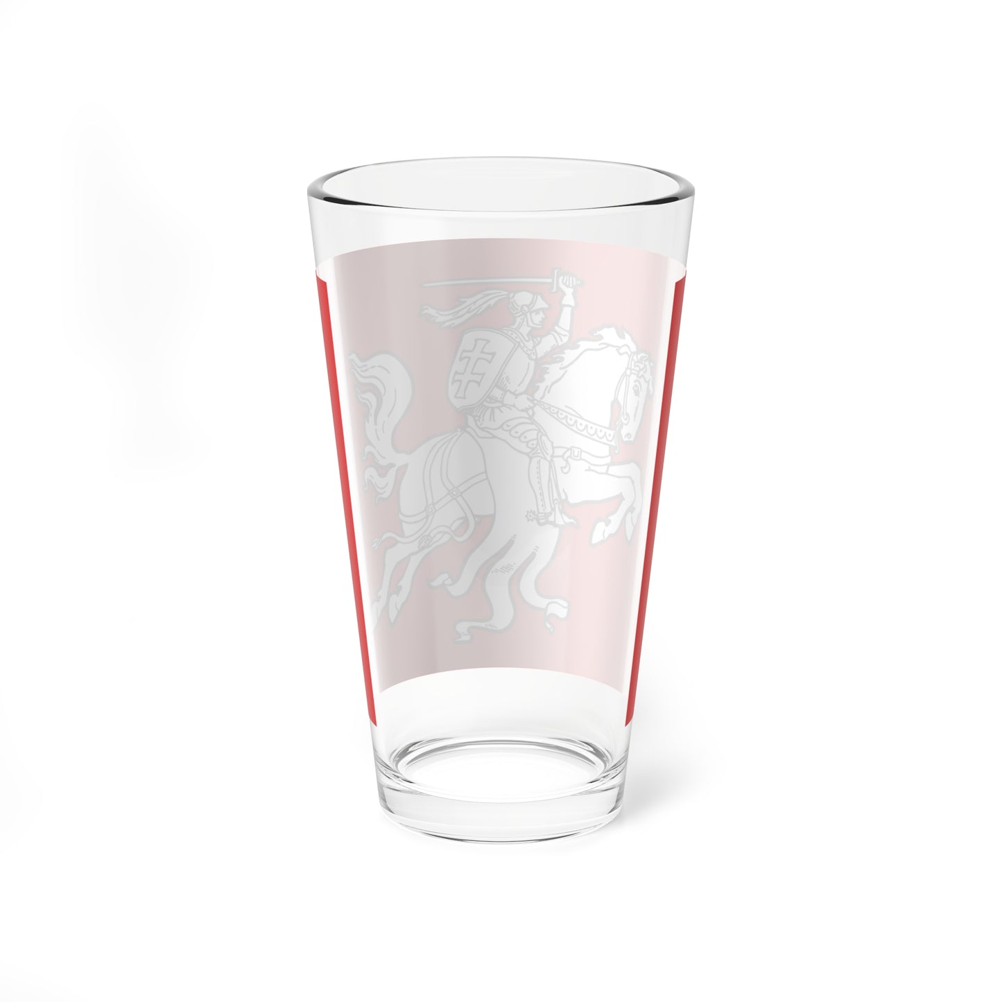 Flag of the Republic of Lithuania 1920s (Belarus) (Coat of Arms) Pint Glass 16oz