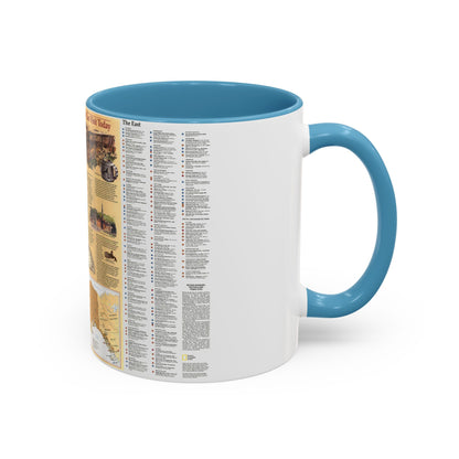 North America - Indian America - What You Can Visit Today (1991) (Map) Accent Coffee Mug