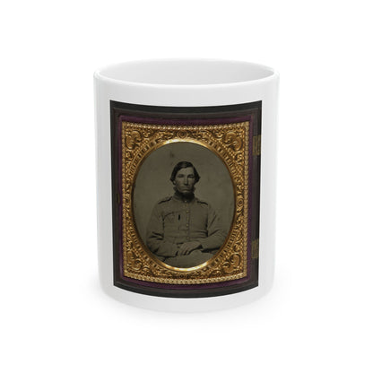 Unidentified Soldier In Confederate Shell Jacket (U.S. Civil War) White Coffee Mug