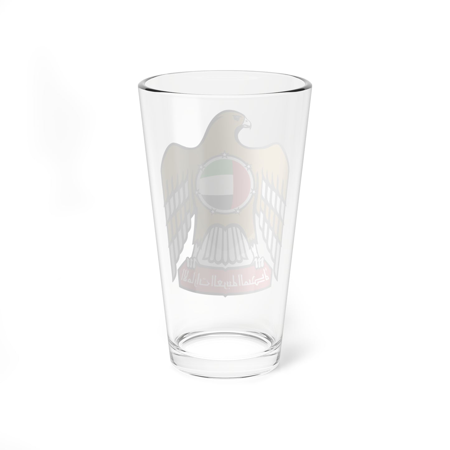 Emblem of the United Arab Emirates variant 2 (United Arab Emirates) (Coat of Arms) Pint Glass 16oz