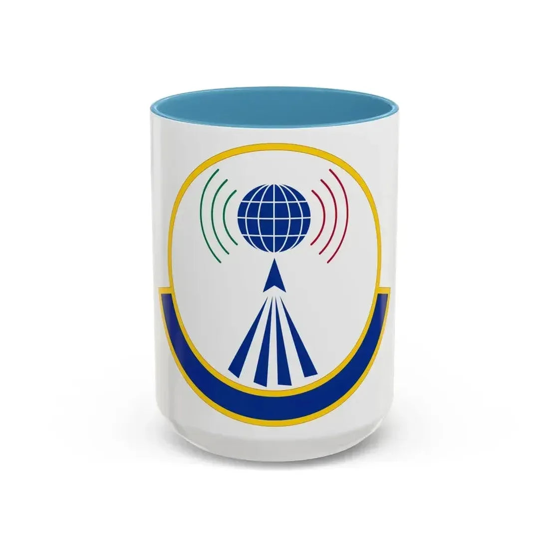 763 Enterprise Sourcing Squadron AFMC (U.S. Air Force) Accent Coffee Mug 15oz Light Blue - Go Mug Yourself