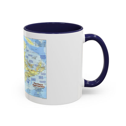 USA - Northern Approaches 1 (1985) (Map) Accent Coffee Mug