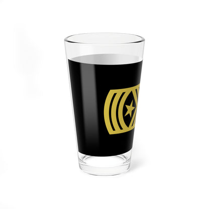 Army U.S. OR 09c (United States) (Military Rank) Pint Glass 16oz