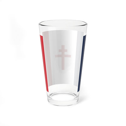 Flag of Free France 1940-1944 (Belgium) Pint Glass 16oz