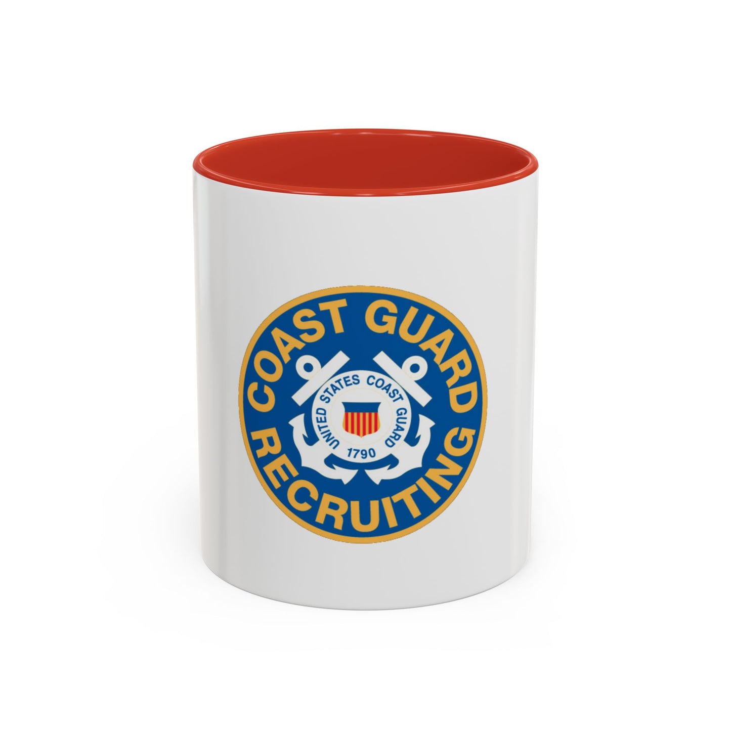 Coast Guard Recruiting (U.S. Coast Guard) Accent Coffee Mug