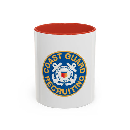 Coast Guard Recruiting (U.S. Coast Guard) Accent Coffee Mug