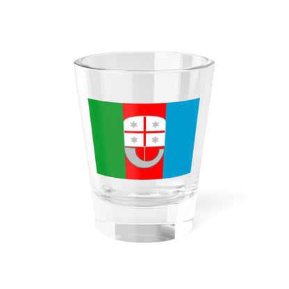 Flag of Liguria Italy - Shot Glass 1.5oz