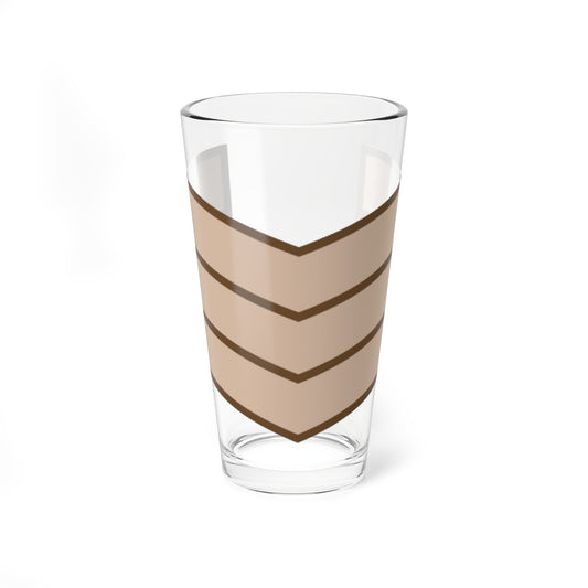 Three tan chevron bands stacked one above the other, each outlined in dark brown, on a plain white background.