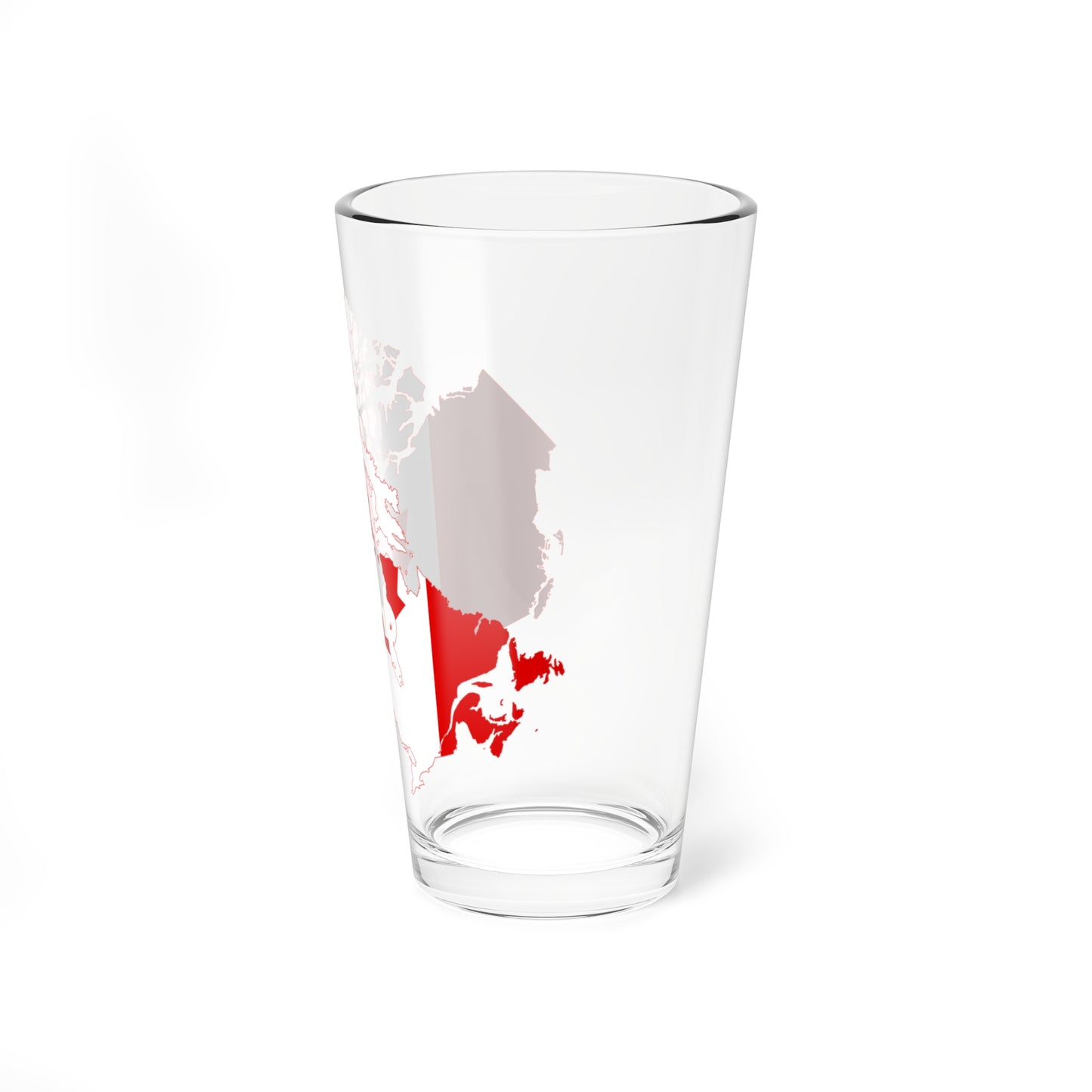 Flag map of Canada (Canada) Pint Glass 16oz