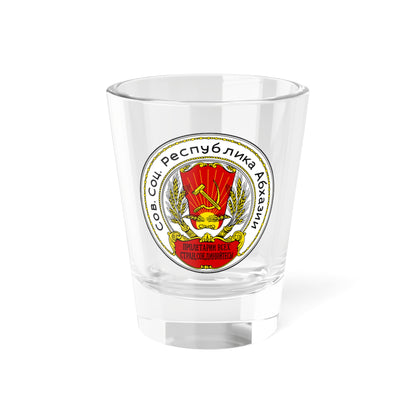 COA of the Abkhazia 1921-1925 (Georgia) (Coat of Arms) Shot Glass 1.5oz