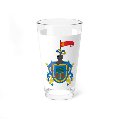 Flag of Jalisco heraldry (Mexico) Pint Glass 16oz