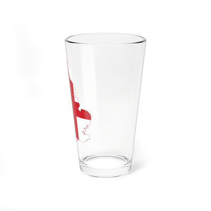 Flag map of England (England) Pint Glass 16oz