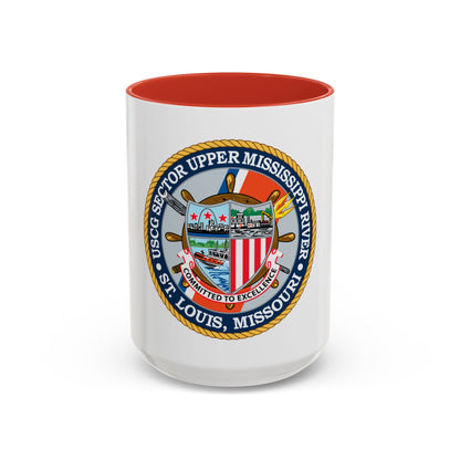 USCG Sector Upper Mississippi River (U.S. Coast Guard) Accent Coffee Mug