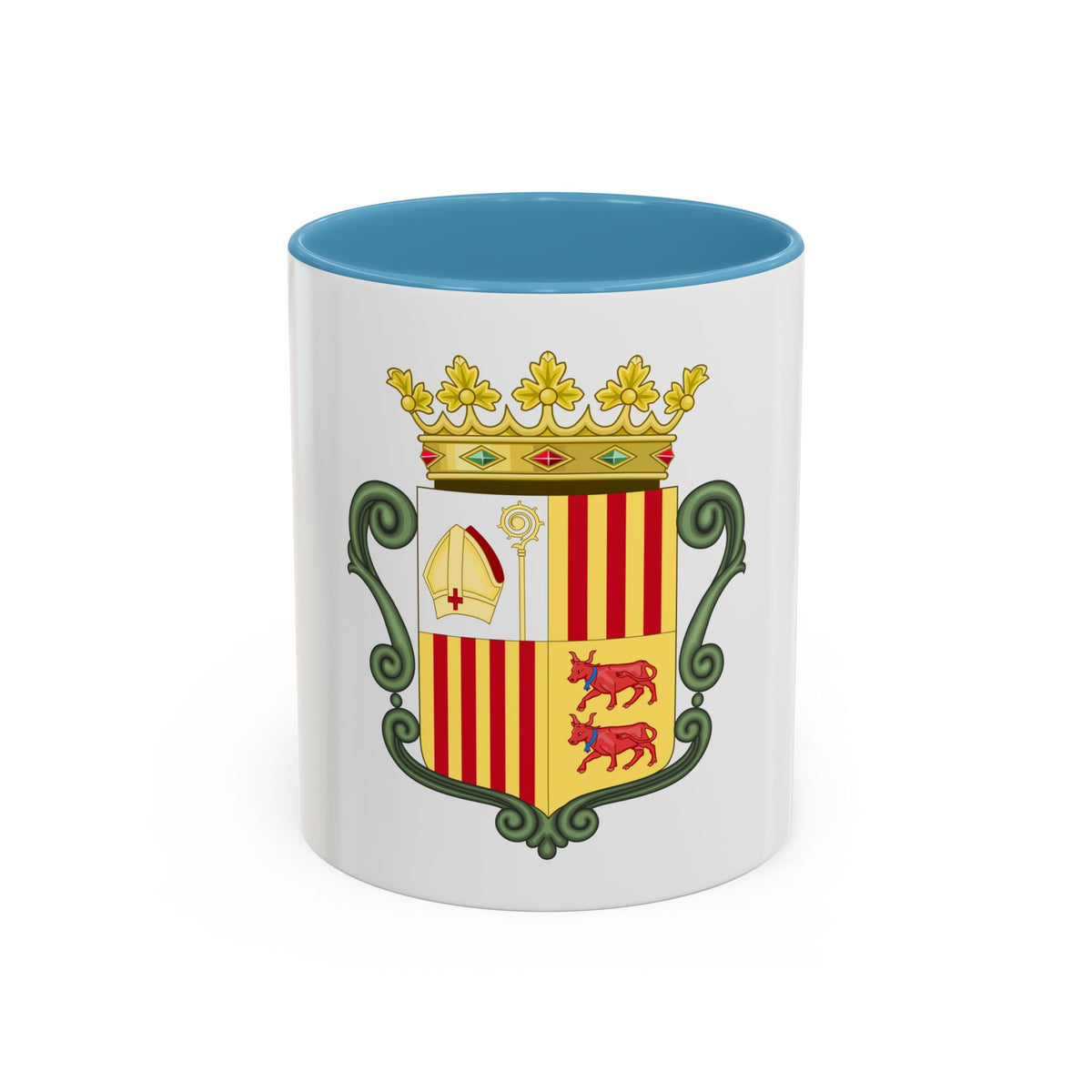 Coat of arms of Andorra (1800-1949) - Accent Coffee Mug