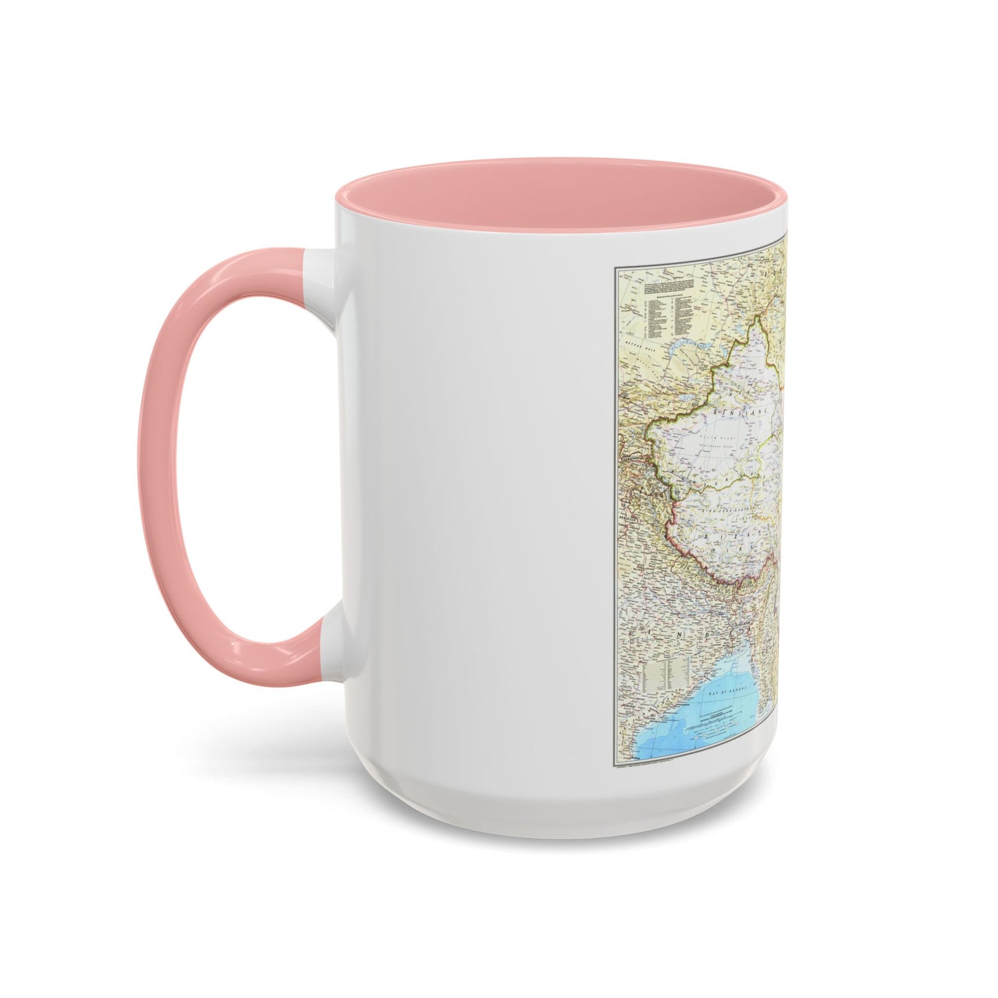 China - The People's Republic (1980) (Map) Accent Coffee Mug