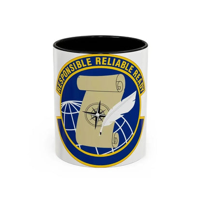 764 Enterprise Sourcing Squadron AFMC (U.S. Air Force) Accent Coffee Mug 11oz Black - Go Mug Yourself