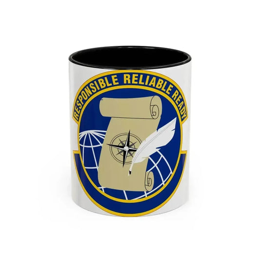 764 Enterprise Sourcing Squadron AFMC (U.S. Air Force) Accent Coffee Mug 11oz Black - Go Mug Yourself
