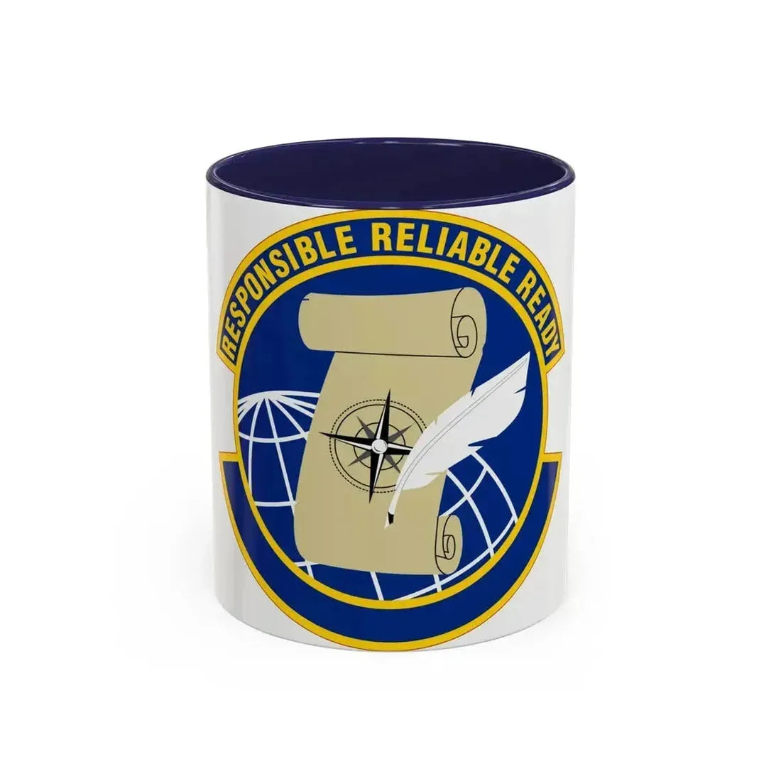 764 Enterprise Sourcing Squadron AFMC (U.S. Air Force) Accent Coffee Mug 11oz Navy - Go Mug Yourself