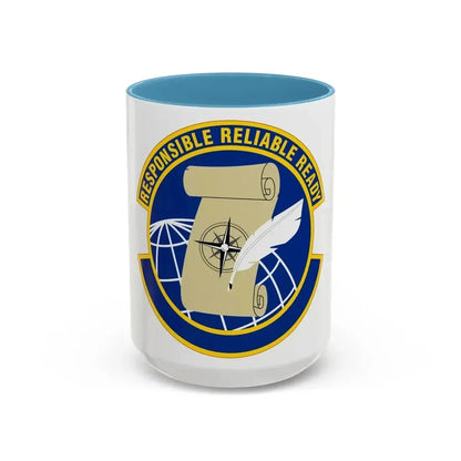 764 Enterprise Sourcing Squadron AFMC (U.S. Air Force) Accent Coffee Mug 15oz Light Blue - Go Mug Yourself