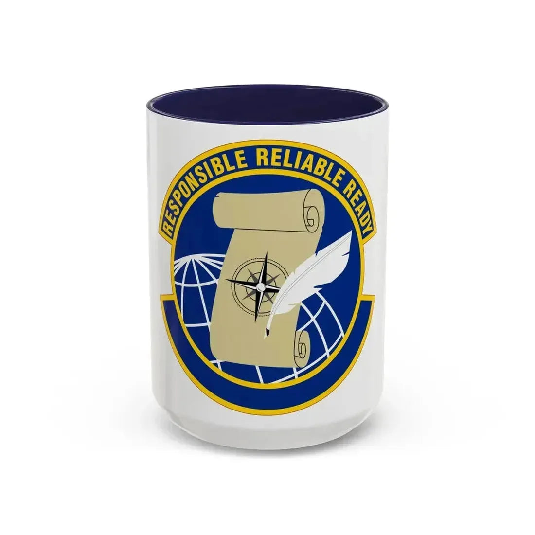 764 Enterprise Sourcing Squadron AFMC (U.S. Air Force) Accent Coffee Mug 15oz Navy - Go Mug Yourself
