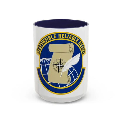 764 Enterprise Sourcing Squadron AFMC (U.S. Air Force) Accent Coffee Mug 15oz Navy - Go Mug Yourself