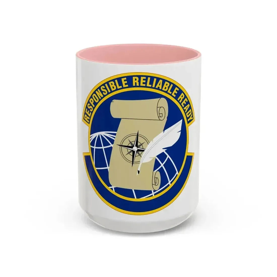764 Enterprise Sourcing Squadron AFMC (U.S. Air Force) Accent Coffee Mug 15oz Pink - Go Mug Yourself