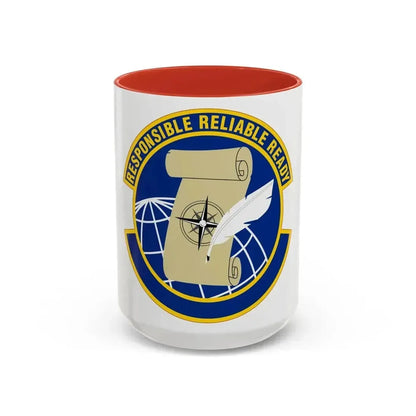 764 Enterprise Sourcing Squadron AFMC (U.S. Air Force) Accent Coffee Mug 15oz Red - Go Mug Yourself