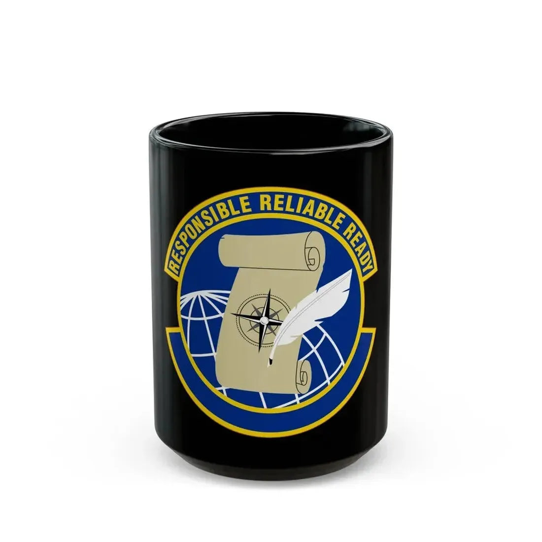 764 Enterprise Sourcing Squadron AFMC (U.S. Air Force) Black Coffee Mug 15oz - Go Mug Yourself