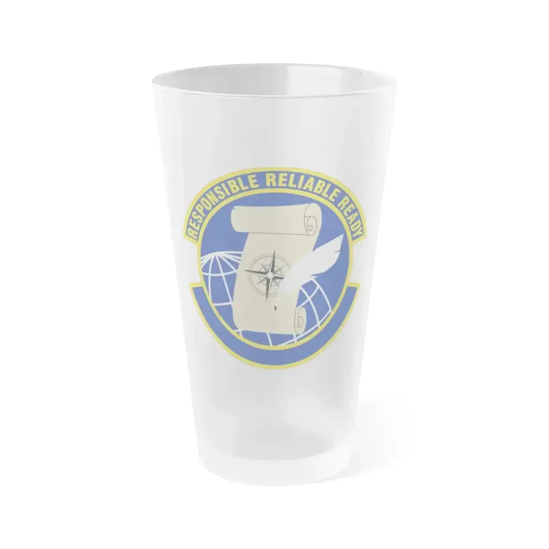 764 Enterprise Sourcing Squadron AFMC (U.S. Air Force) Frosted Pint Glass 16oz 16oz Frosted - Go Mug Yourself