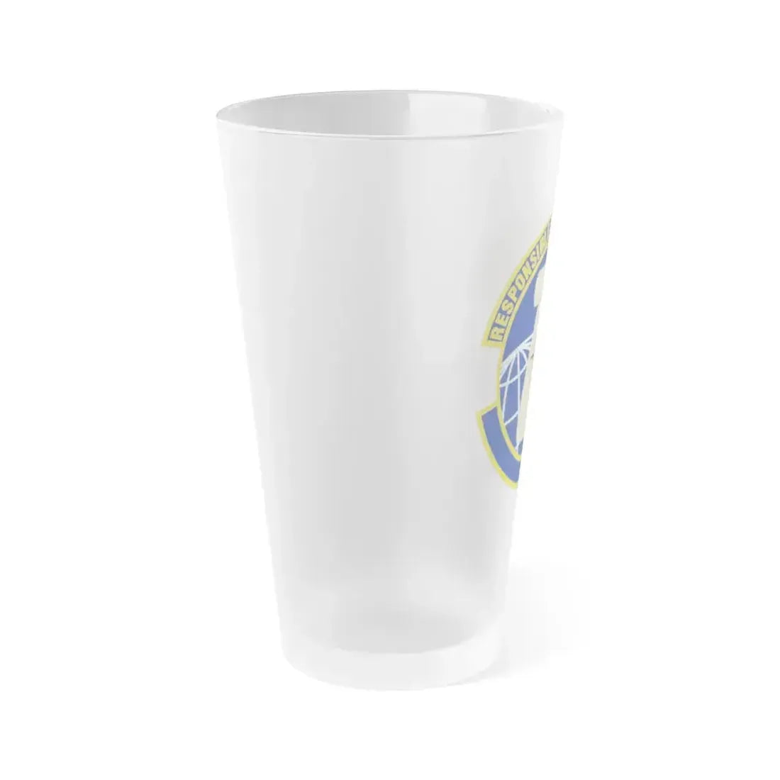 764 Enterprise Sourcing Squadron AFMC (U.S. Air Force) Frosted Pint Glass 16oz - Go Mug Yourself