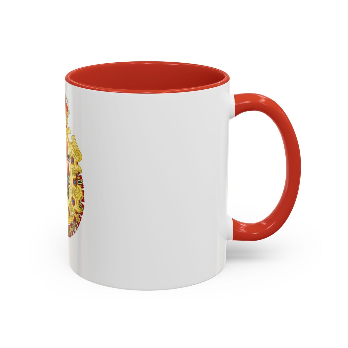 Royal Greater Coat of Arms of Spain (1700-1761) - Accent Coffee Mug