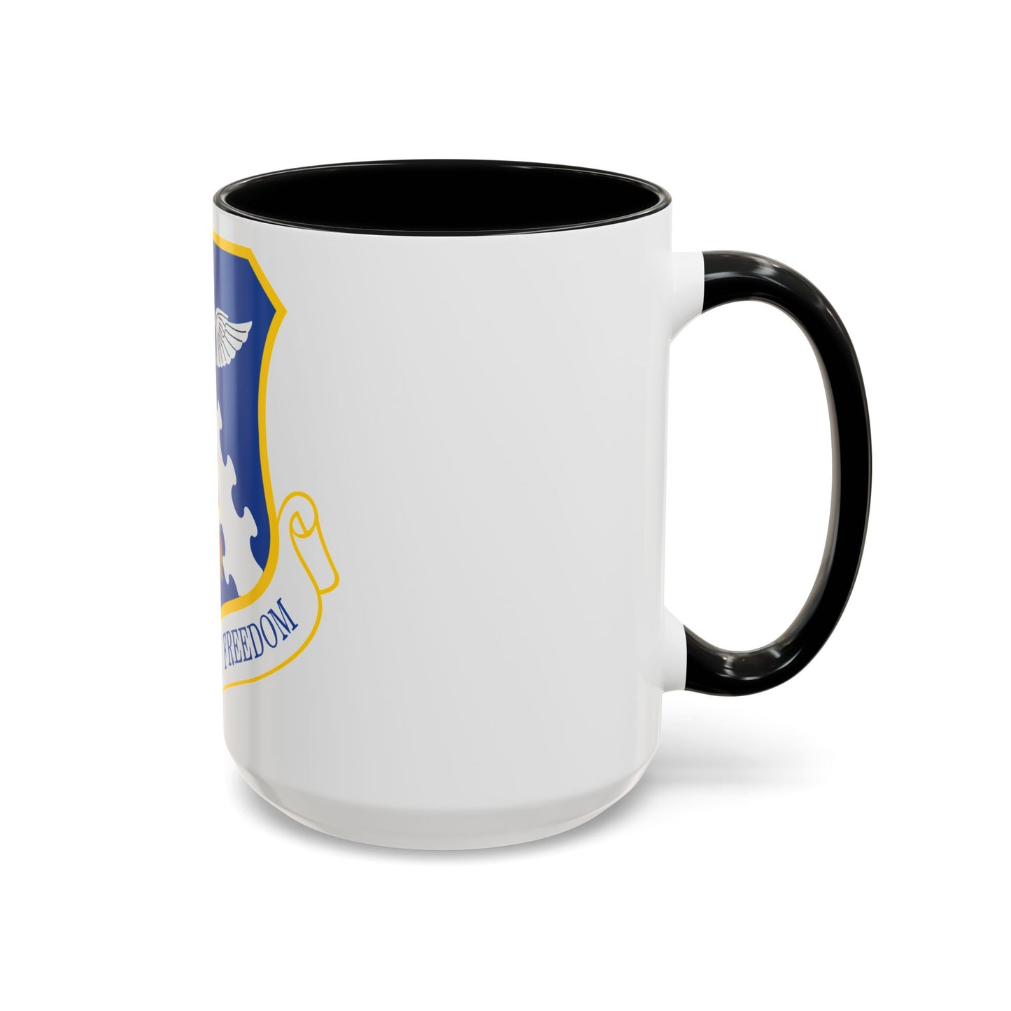 182d Airlift Wing insignia AFD 080128 056 (U.S. Air Force) Accent Coffee Mug