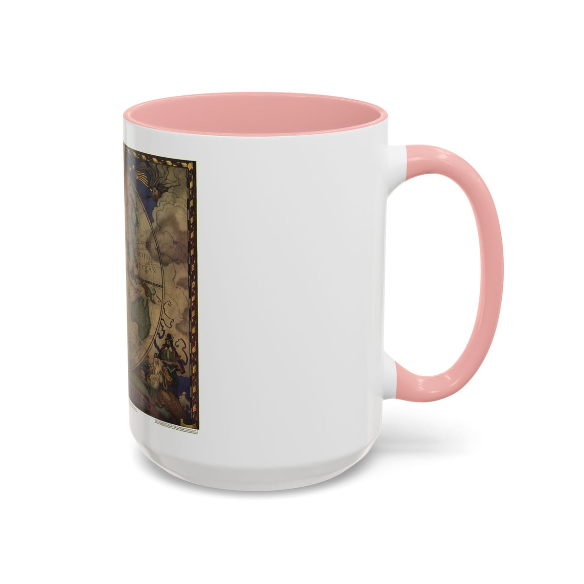 Map of Discovery- Eastern Hemisphere (1928) (Map) Accent Coffee Mug