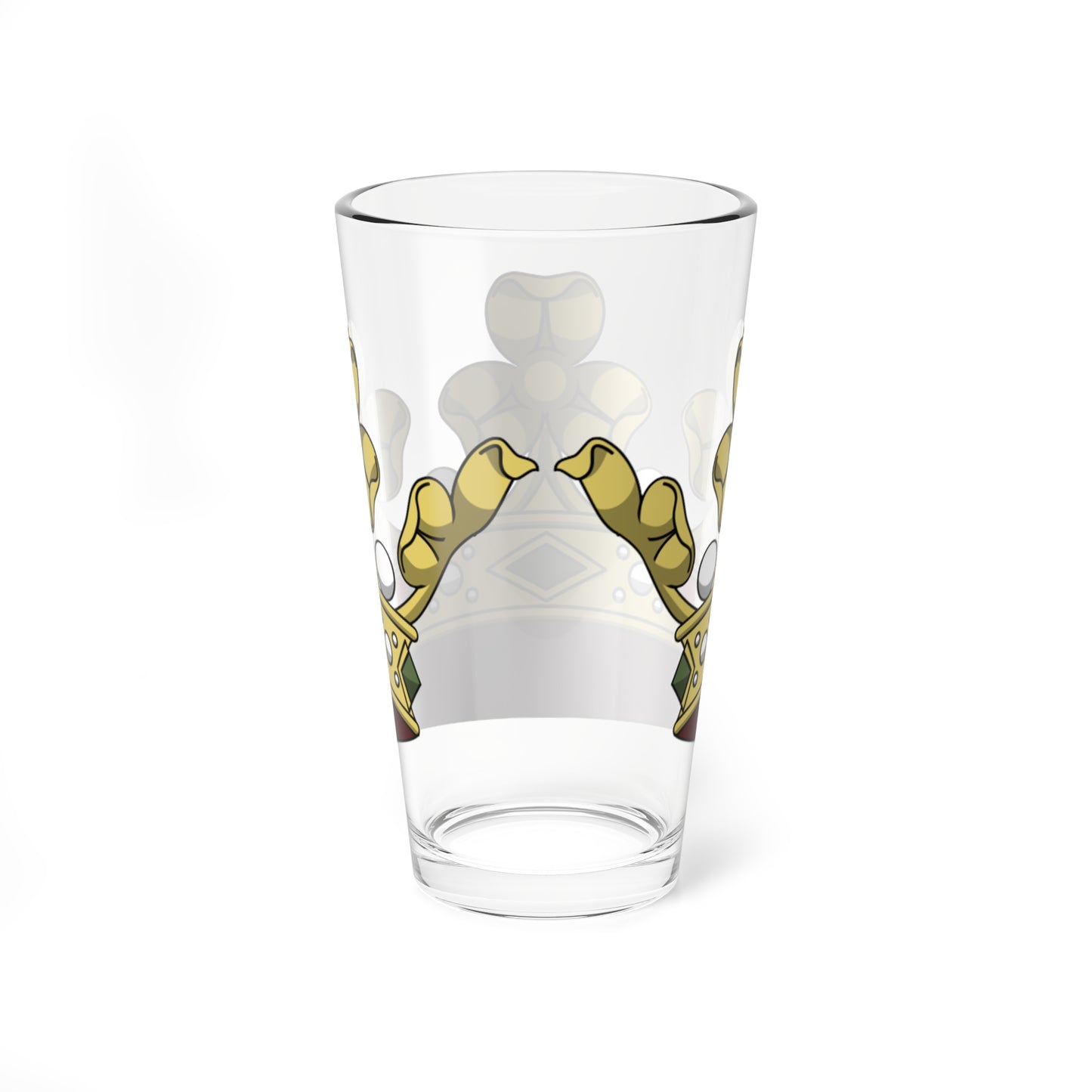 Crown of italian prince corona normale (Italy) (Coat of Arms) Pint Glass 16oz