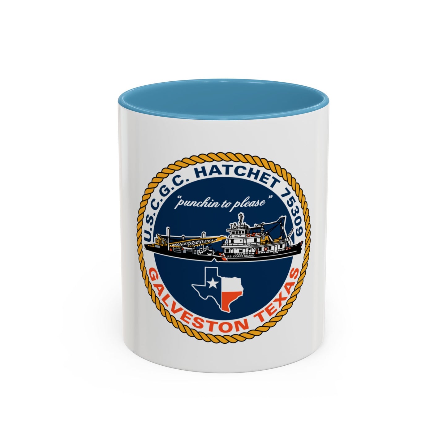 USCGC Hatchet 75309 Galveston TX (U.S. Coast Guard) Accent Coffee Mug