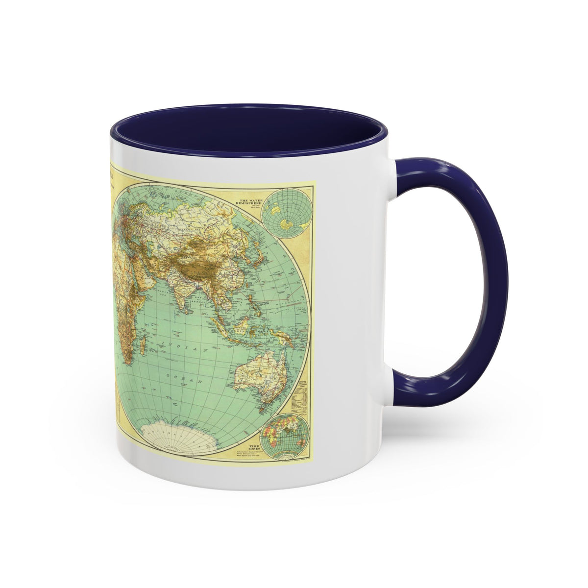 World Map (1935) (Map) Accent Coffee Mug