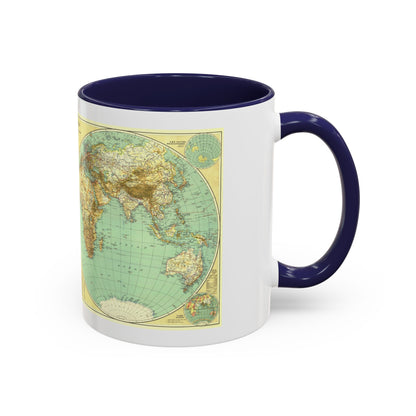 World Map (1935) (Map) Accent Coffee Mug