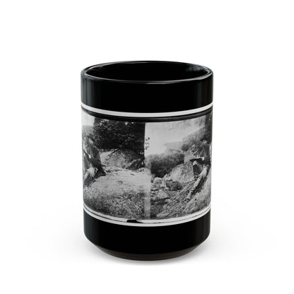 Gettysburg, Pa. Alfred R. Waud, Artist Of Harper's Weekly, Sketching On Battlefield (U.S. Civil War) Black Coffee Mug