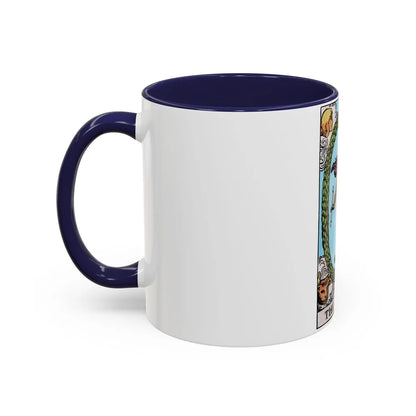 The World (Tarot Card) Accent Coffee Mug-Go Mug Yourself