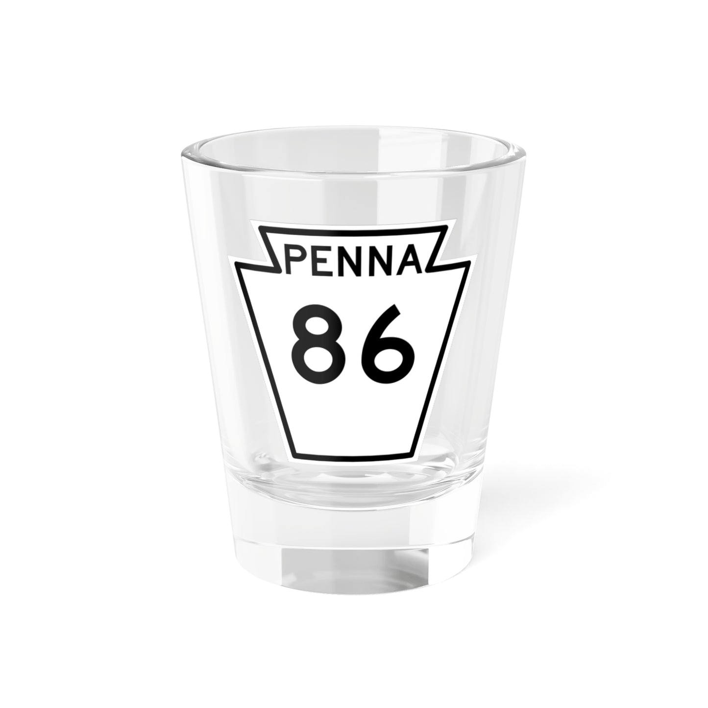 PA-86 1948 (Pennsylvania) (Road Sign) Shot Glass 1.5oz