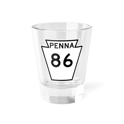 PA-86 1948 (Pennsylvania) (Road Sign) Shot Glass 1.5oz