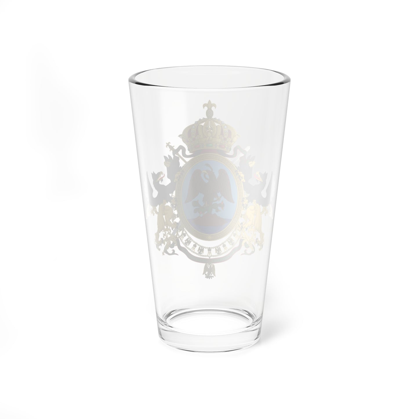 Coat of Arms Second Mexican Empire (Mexico) (Coat of Arms) Pint Glass 16oz