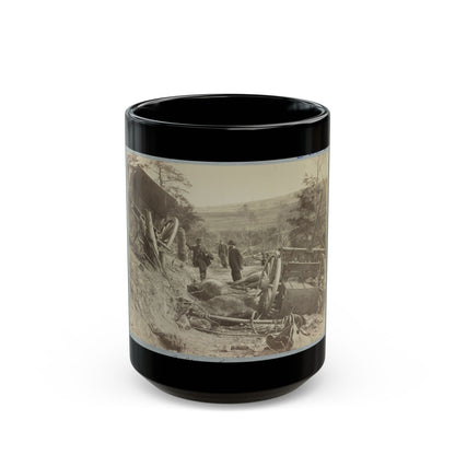 A Shattered Caisson, Fredericksburg, Va. (U.S. Civil War) Black Coffee Mug